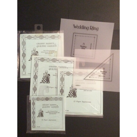 Granny Nanny's Quiliting Gadgets 12 Paper Impressions B25 - Picture 3 of 3